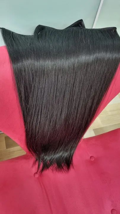 Cabelo Humano Castanho Natural 55cm e 65cm - Foto 5