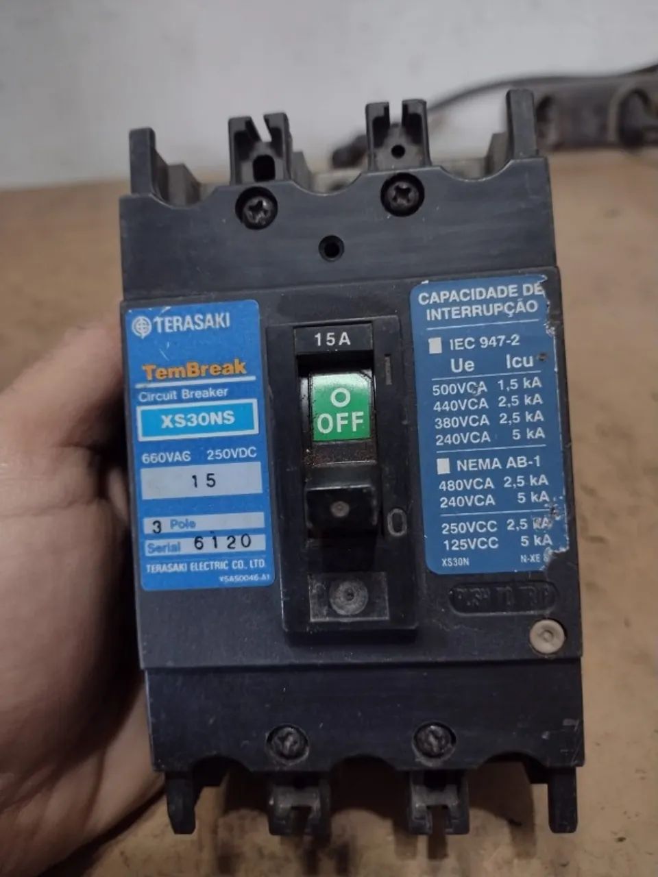 Disjuntor Terasaki XS30NS