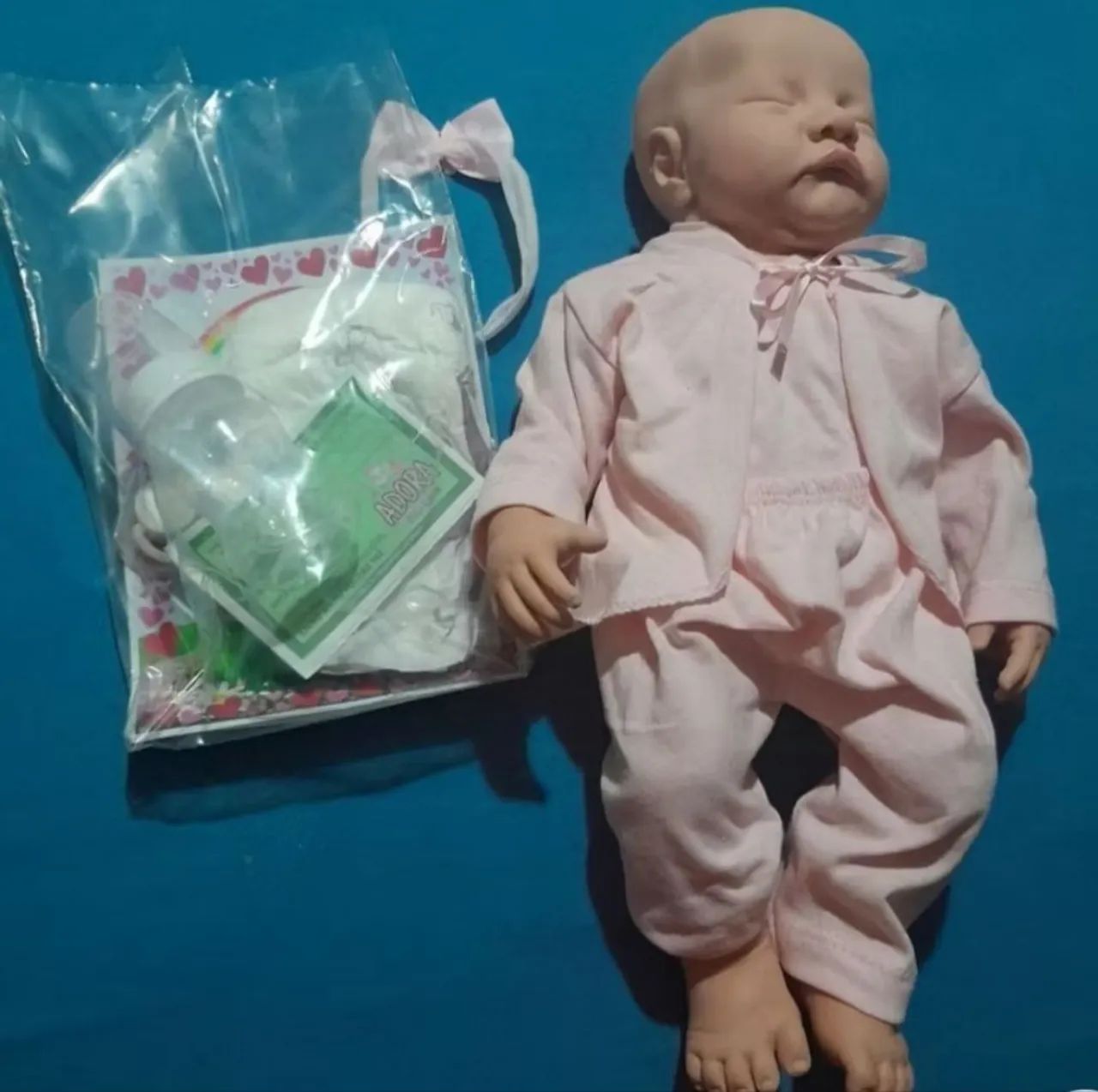 Boneca Reborn Nova 49cm -Com acessórios  - Foto 6