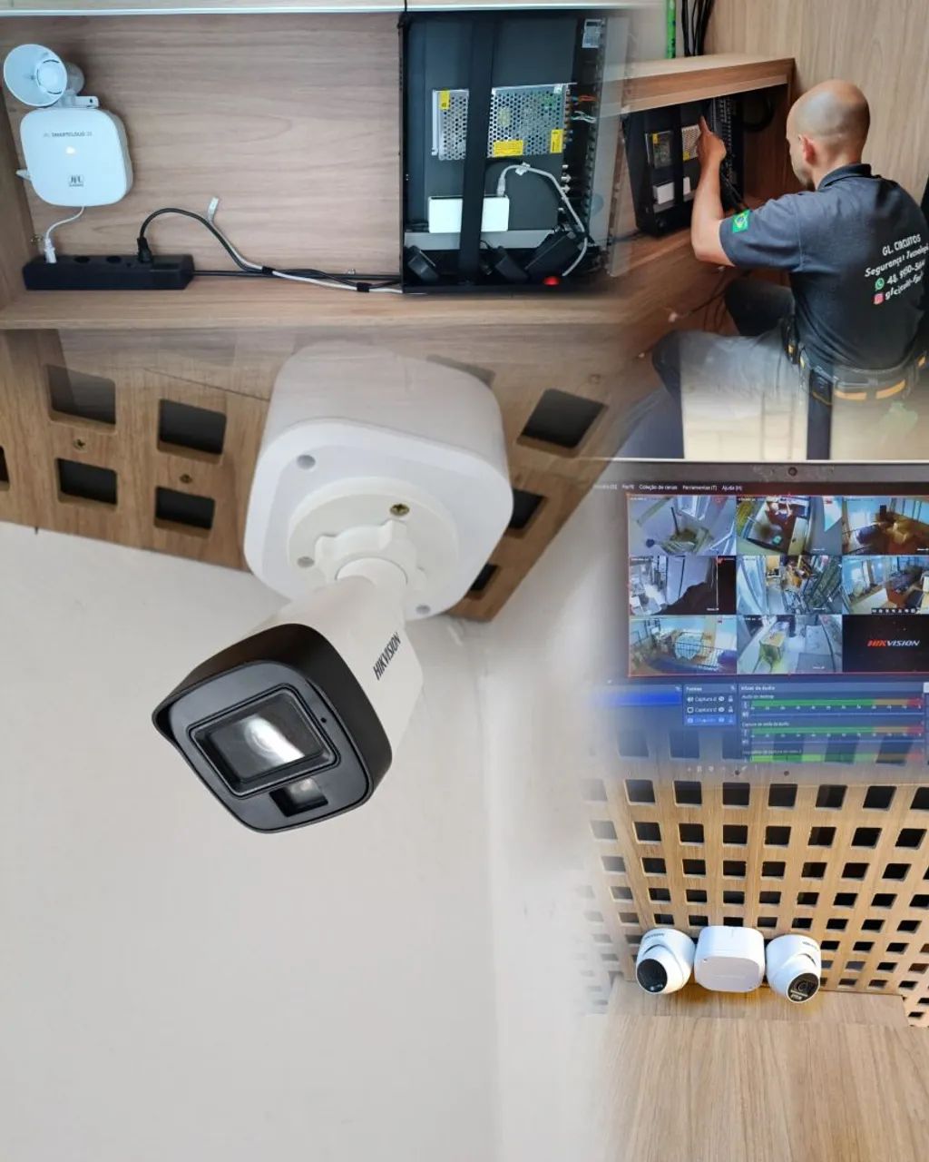 Instalação e manutenção de câmeras,alarmes, interfones,cercas elétricas