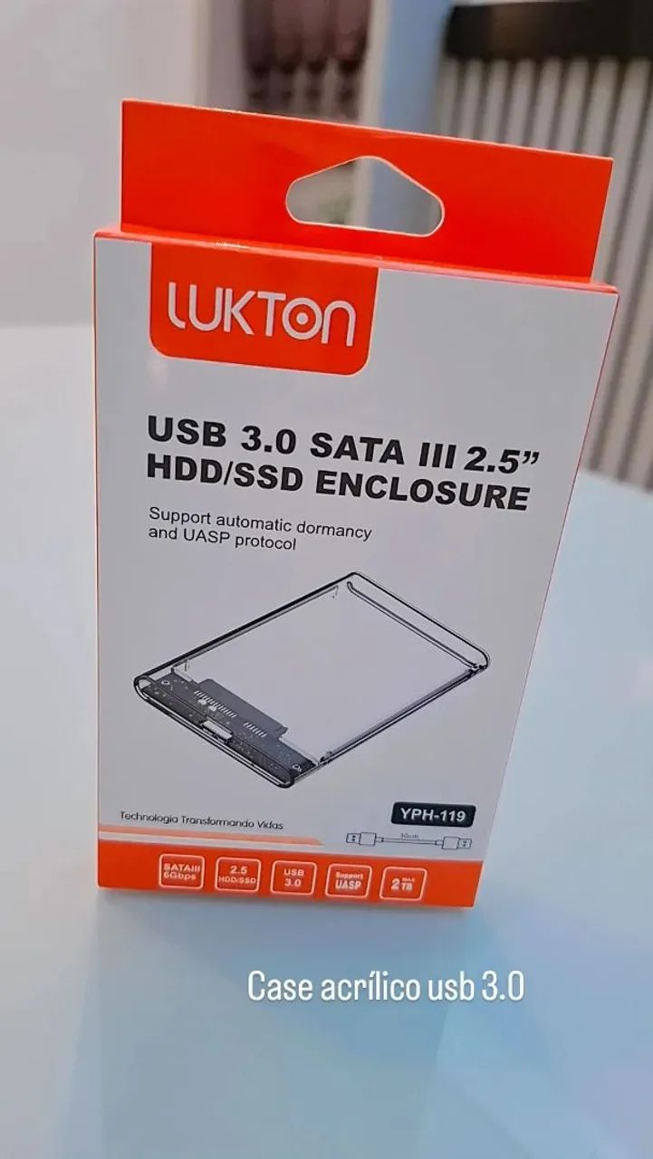 Caser HD de notebook ou ssd  USB 3.0 