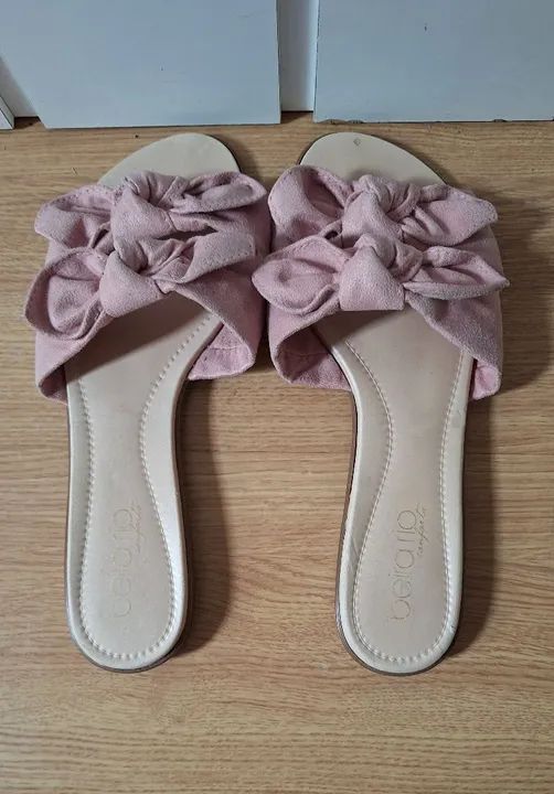 Sandália rasteira laços Beira Rio Calçados Jardim dos Álamos