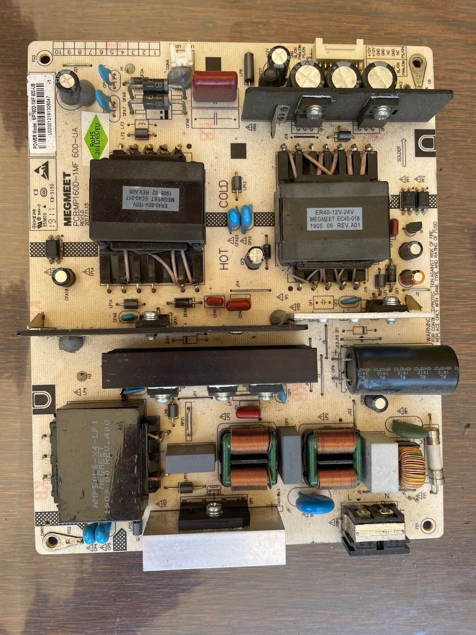 Placa Fonte Philco Ptv55f61snc Ptv55f61snt Mp160d-1mf 600-ua