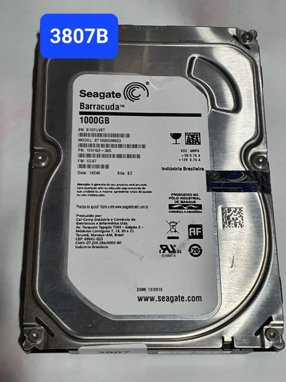 Placa HD 1 Tb St1000dm003 - Fw: Cc47 - Cod. 3807b