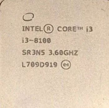 PROCESSOR I3-8100 WITH GPU Intel UHD Graphics 630 AND COOLER - LITTLE USED64307866592387120
