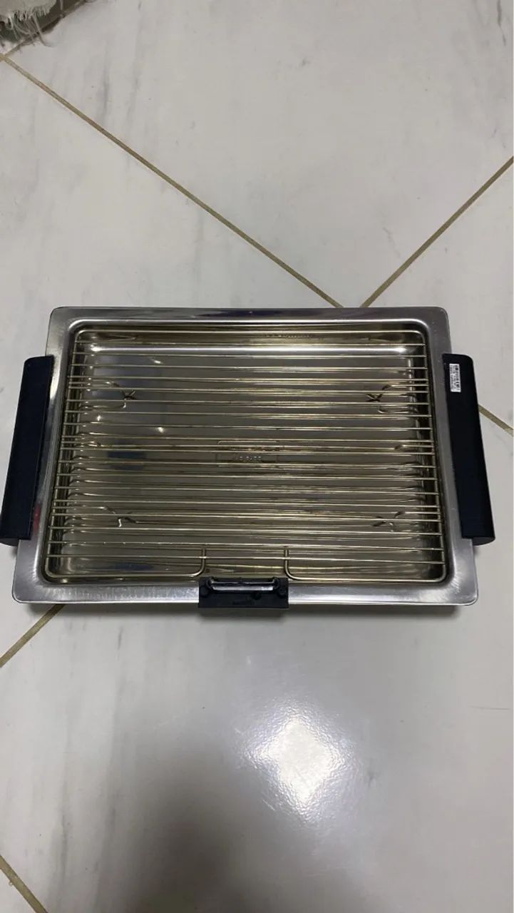 Churrasqueira Grelha Elétrica Portátil - Ideal para Churrasco