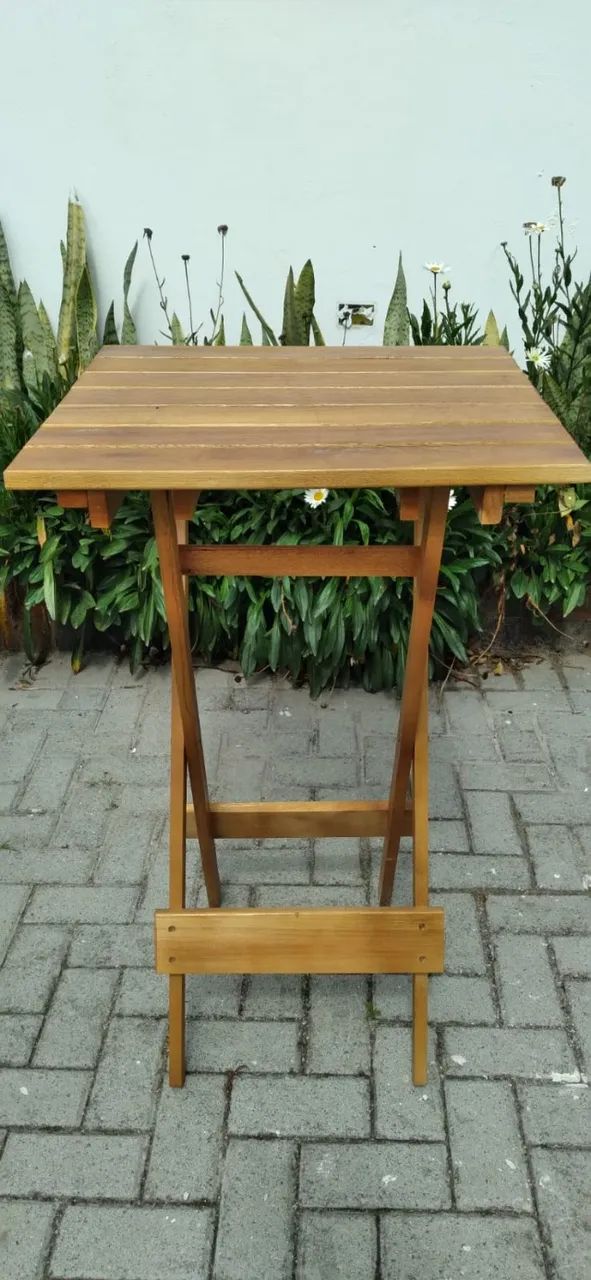 Mesa Avulsa De Bistro Em Eucalipto Envernizada - Foto 3