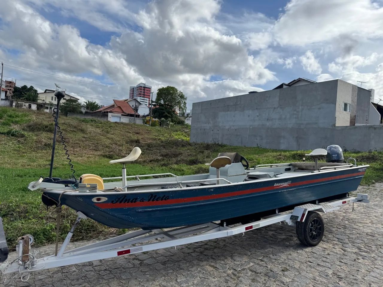 Lancha de alumínio Mogi Mirim Amazonas 600S, 6mts, plataformada, com motor Yamaha 40hp 4t - Foto 11
