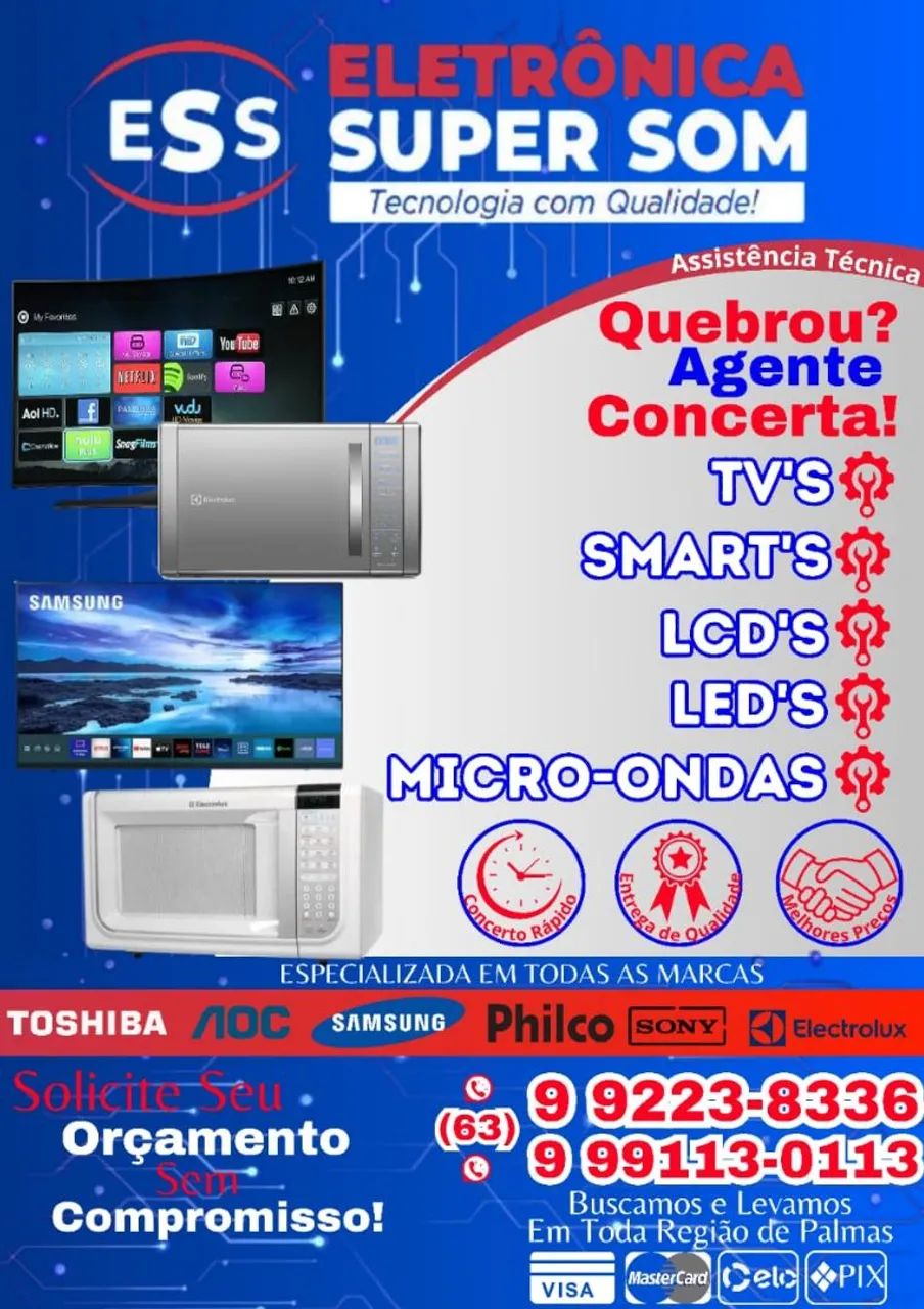 Assistência Técnica para TV, Smart, LCD, LED e Microondas - Foto 6