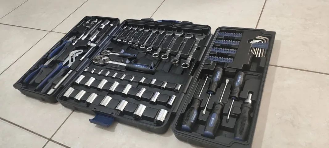 Jogo De Ferramentas Com Maleta Max 106 Peças Cor Azul-turquesa - Foto 2