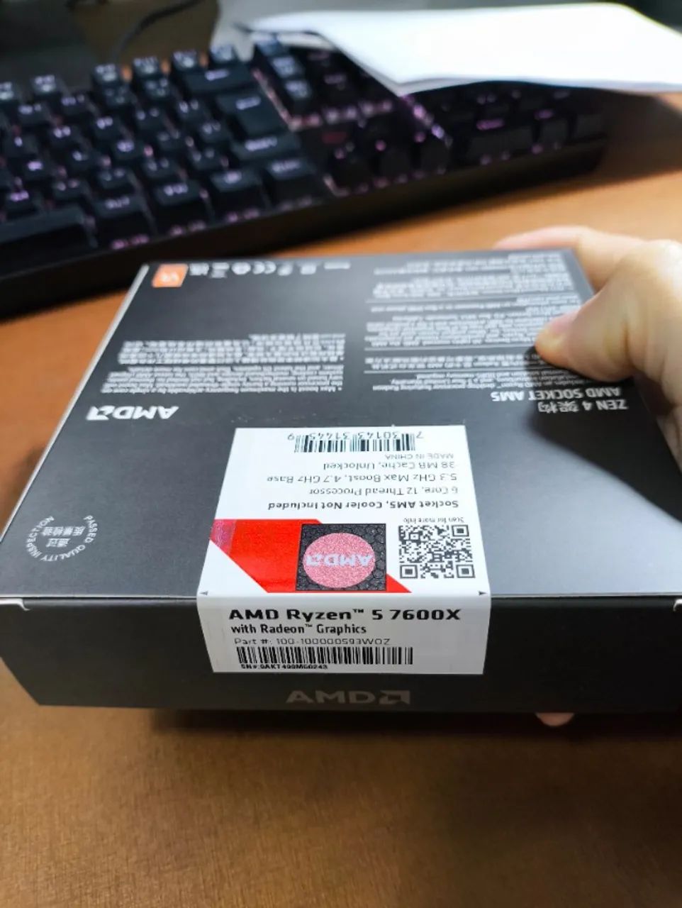 Processador Ryzen 5 7600X AM5 (LACRADO) - Foto 3