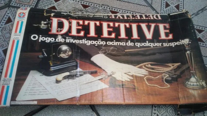 Jogo de tabuleiro Detetive anos 90