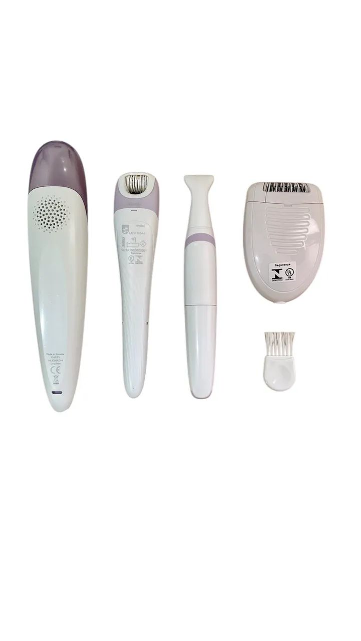 kit c/ 1 depilador elétrico philips satinelle + 1 satin intimate + 1 aparador - Foto 5