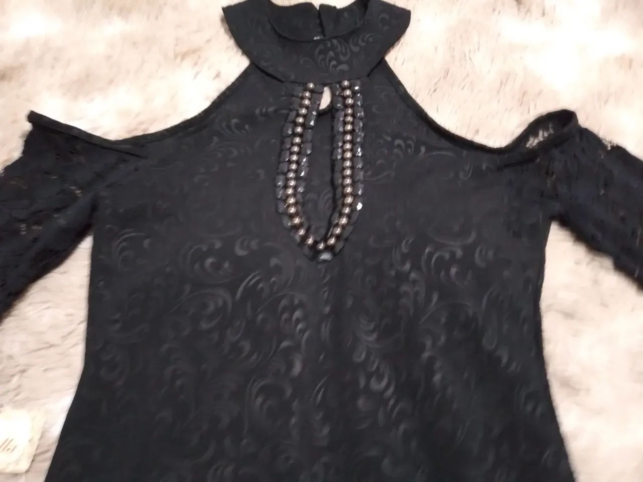 Vestido manga longa Tamanho P - Foto 2