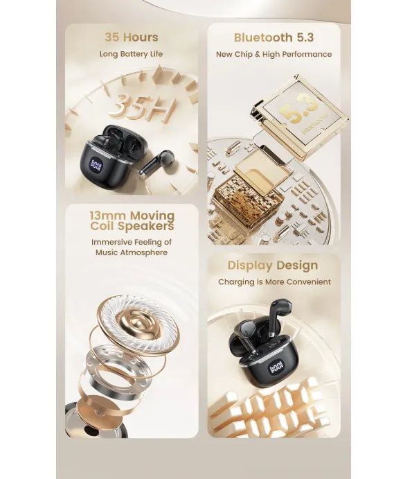 Fone Bluetooth TWS 5.3 | Display LED | Grave Potente | Bateria longa duração | - Foto 3