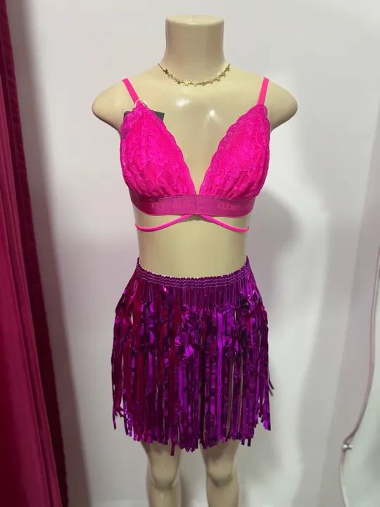 Saia metalizada Carnaval  - Foto 2