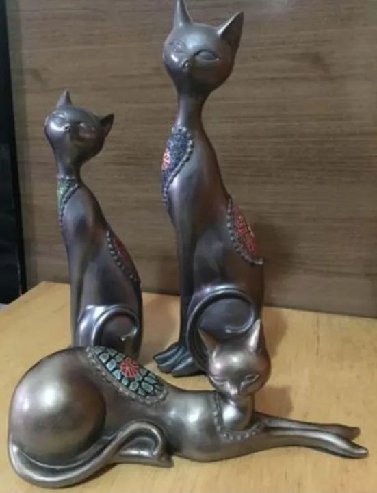 Esculturas de Gato em Cerâmica (não fabrico) - Foto 2