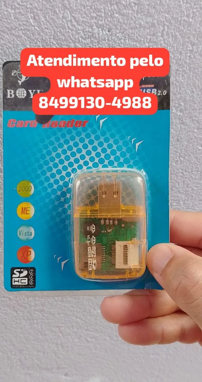 Card Reader USB 2.0 - Leitor de Cartão 5 em 1