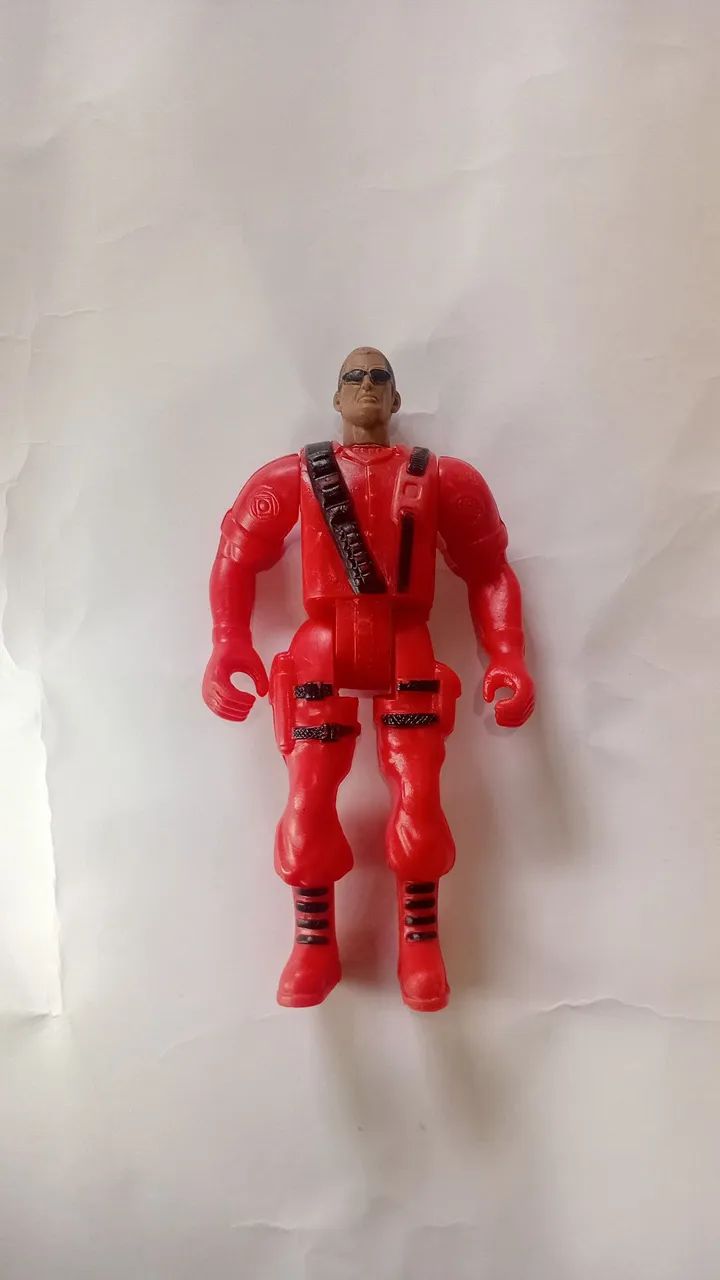 boneco fatal war bombeiro genérico antigo brinquedo  - Foto 2