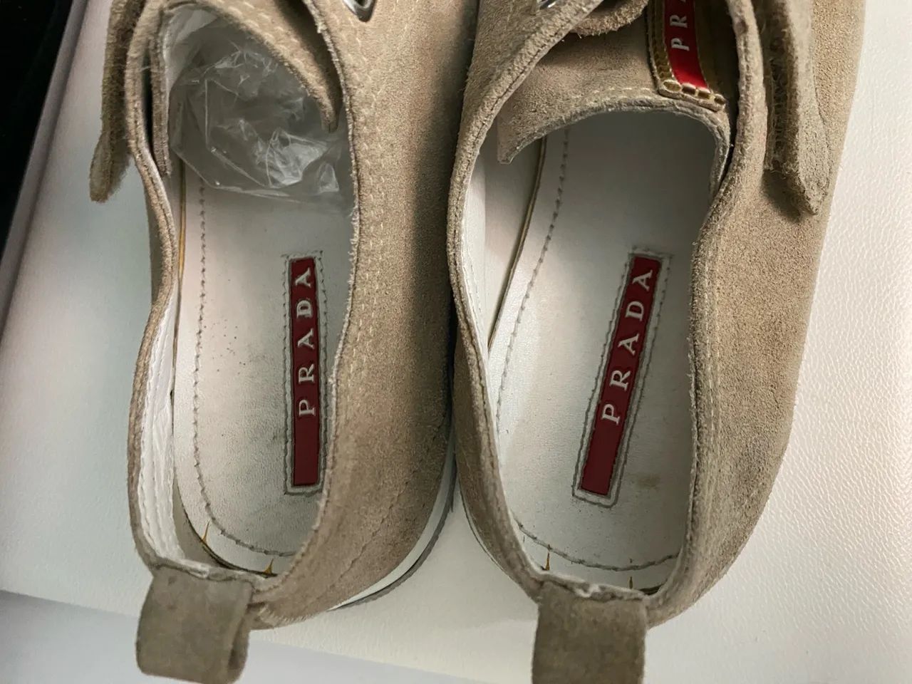 Tênis Prada Kids Infantil Bege com Velcro - Foto 3