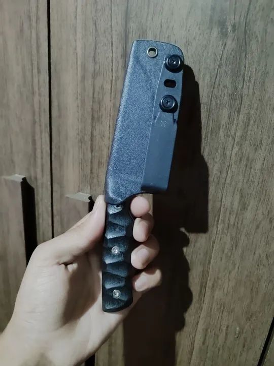 Faca kaowz edc aço inox sandivik 14c28n talas micarta  - Foto 5