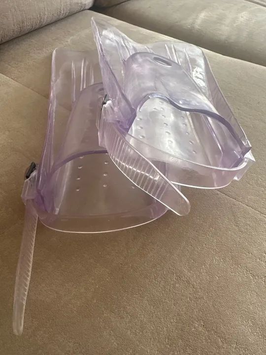 Par de nadadeiras infantil para natação ou mergulho  - Foto 3