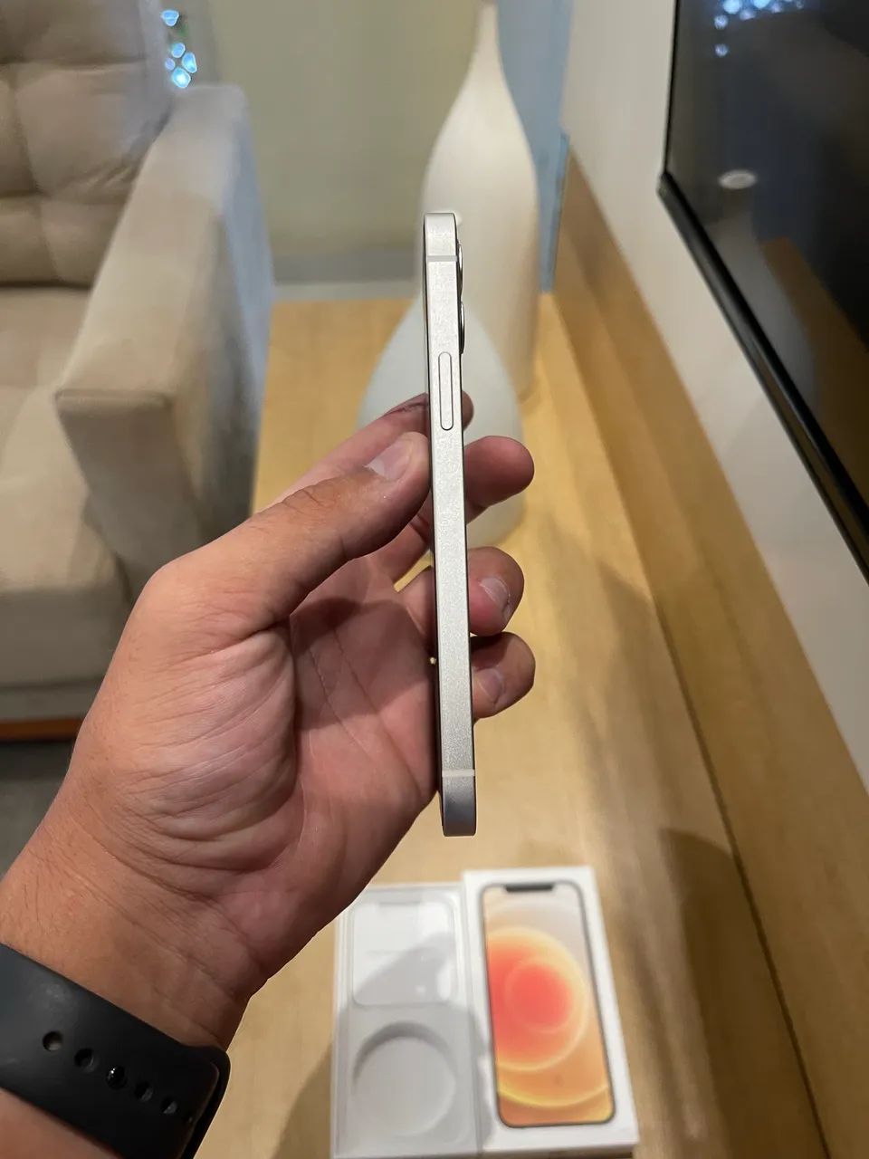 iPhone 12 WHITE 64GB COMPLETO TODO ORIGINAL - Celulares e