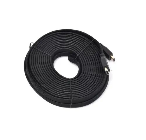  CABO HDMI X HDMI 10 METROS FLAT 2.0 VERSÃO NYLON TOMATE MHD-1010 PRETO - Foto 3