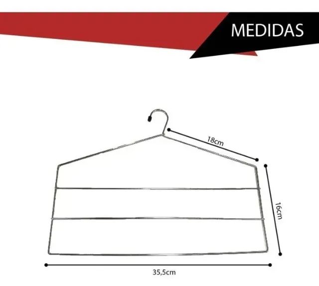 Cabides para calça (preço referente a 1 unidade) - Foto 3