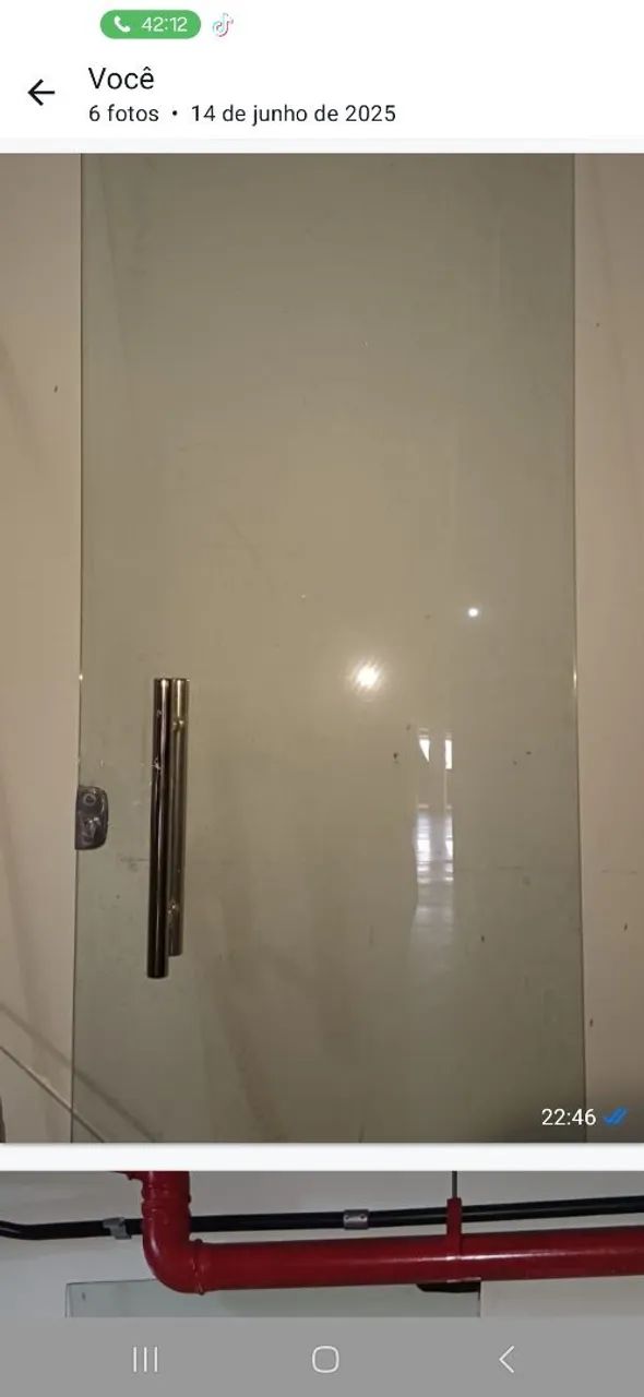 Porta de vidro toda montada - Foto 6