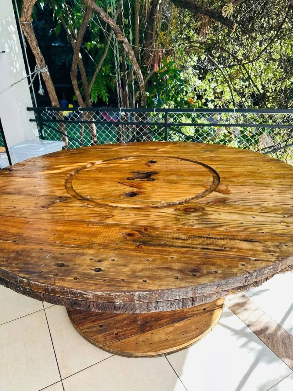 Bobina de madeira para mesa - Foto 5