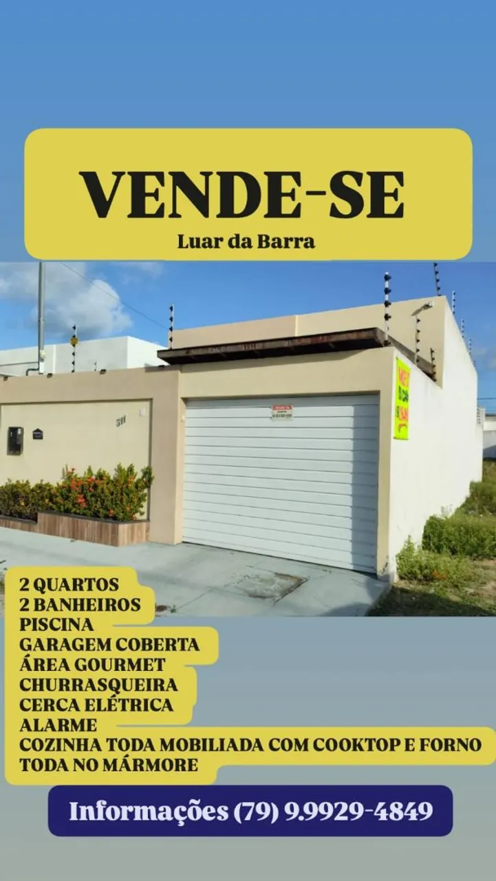 CASA A VENDA COM PISCINA LUAR DA BARRA PROX A PRAIA 