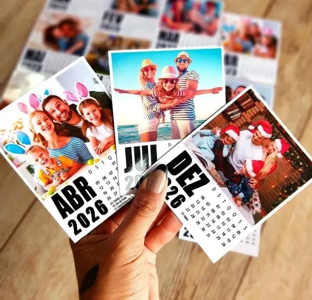Calendário Polaroid com foto 64706224759937120