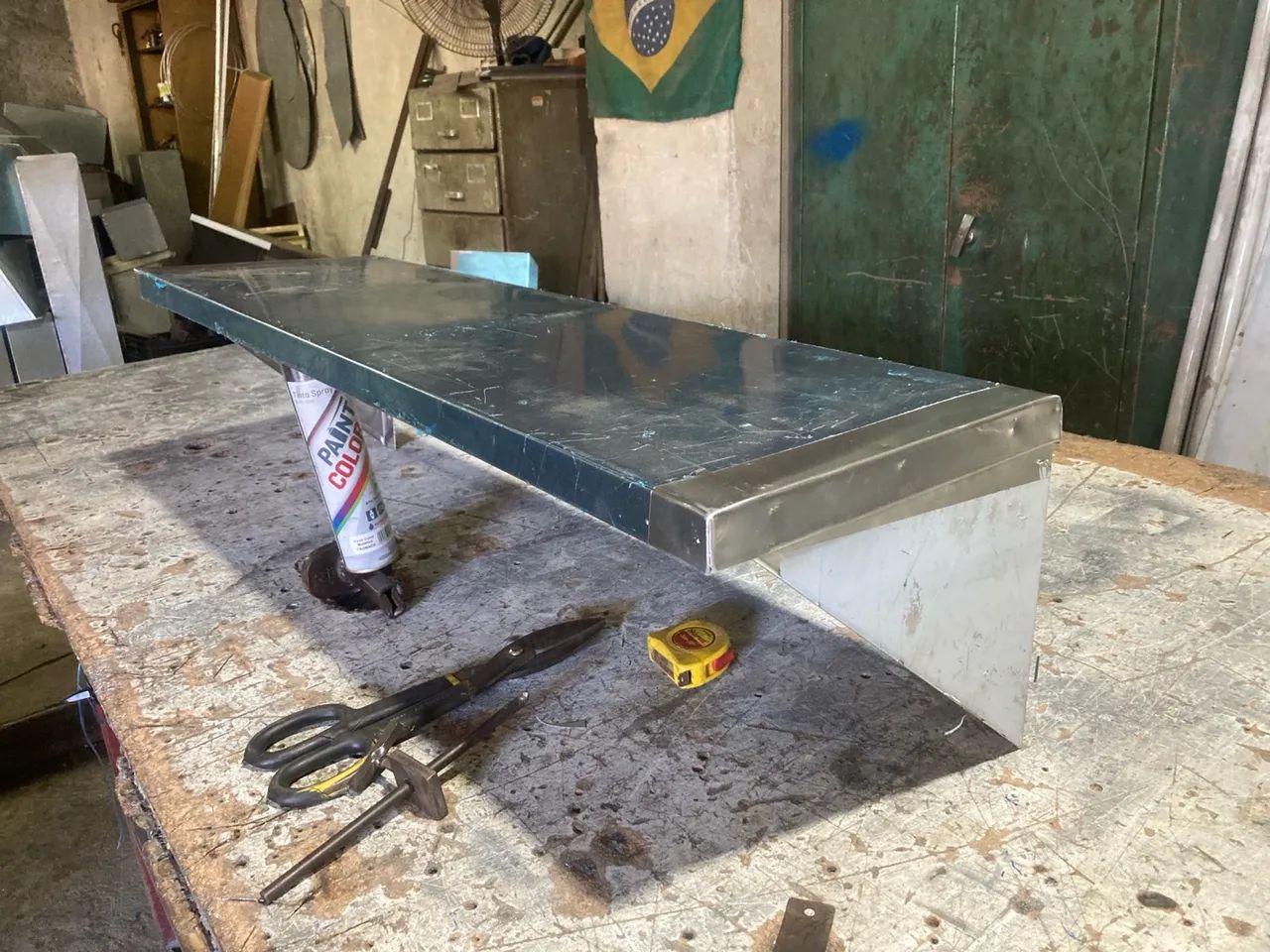 Prateleira de aço inox Med. 1,00x0,30 - Foto 4
