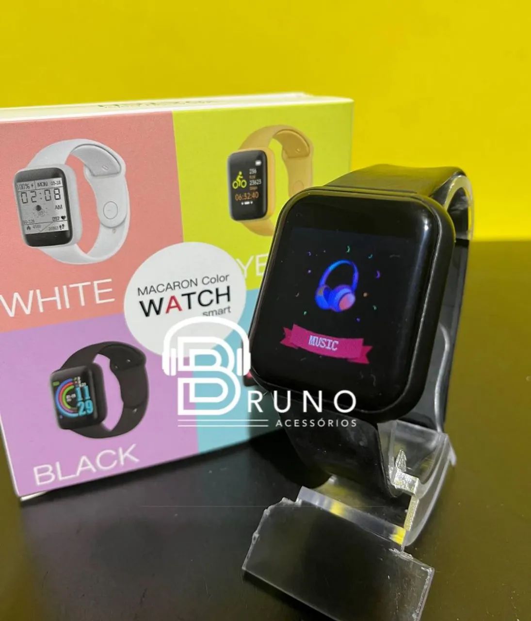 Smartwatch Macaron Color - Relógio Inteligente - Foto 4