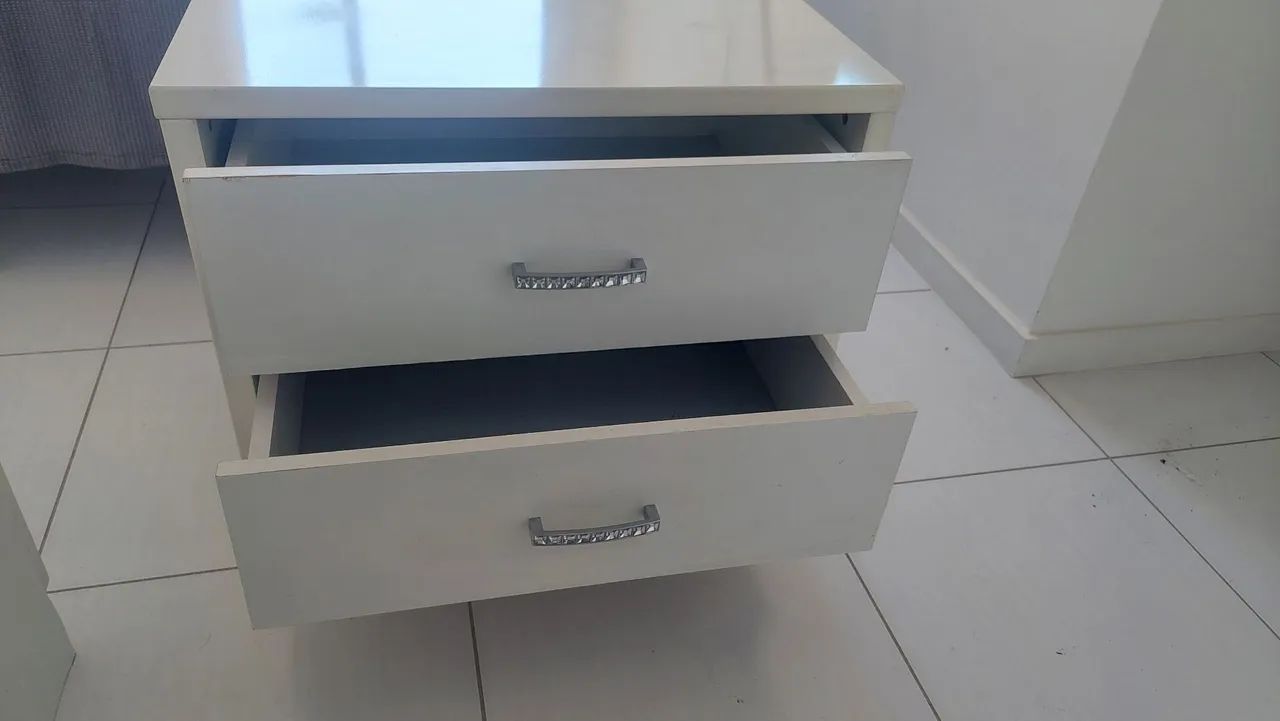 Gaveteiro 2 gavetas branco - Foto 2