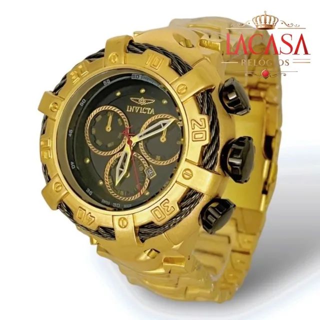 Relógio Masculino Invicta Thunderbolt Skeleton Resistente Água + Caixa Grande Pesado - Foto 3