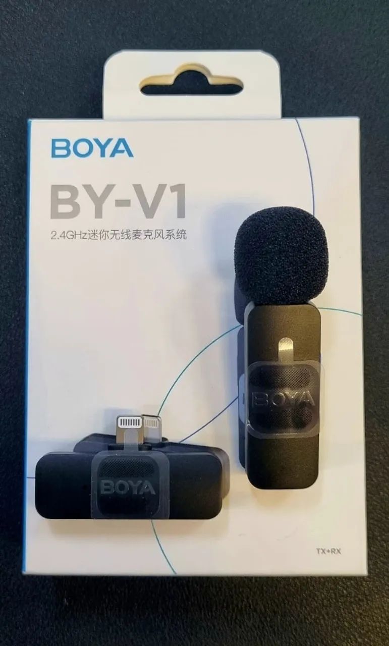 Microfone Lapela Boya p/ Iphone 