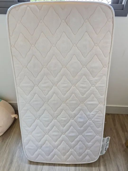 Berço de Bebê Branco com Carvalho - Foto 6