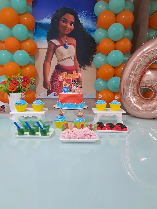 baner Moana em tecido