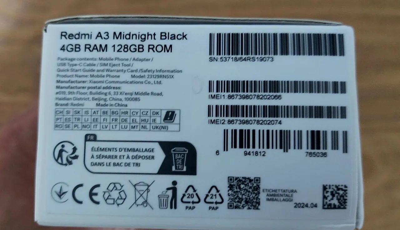 Vendo Smartphone da Xiaomi, Redmi A3 + Smartwatch Redmi 4 - Foto 2