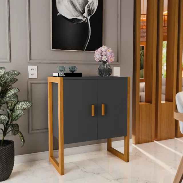 Buffet Aparador Moderno Pés em Madeira várias cores NOVO