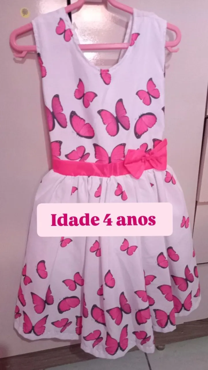 Vestido Infantil Vários Temas e Tamanhos