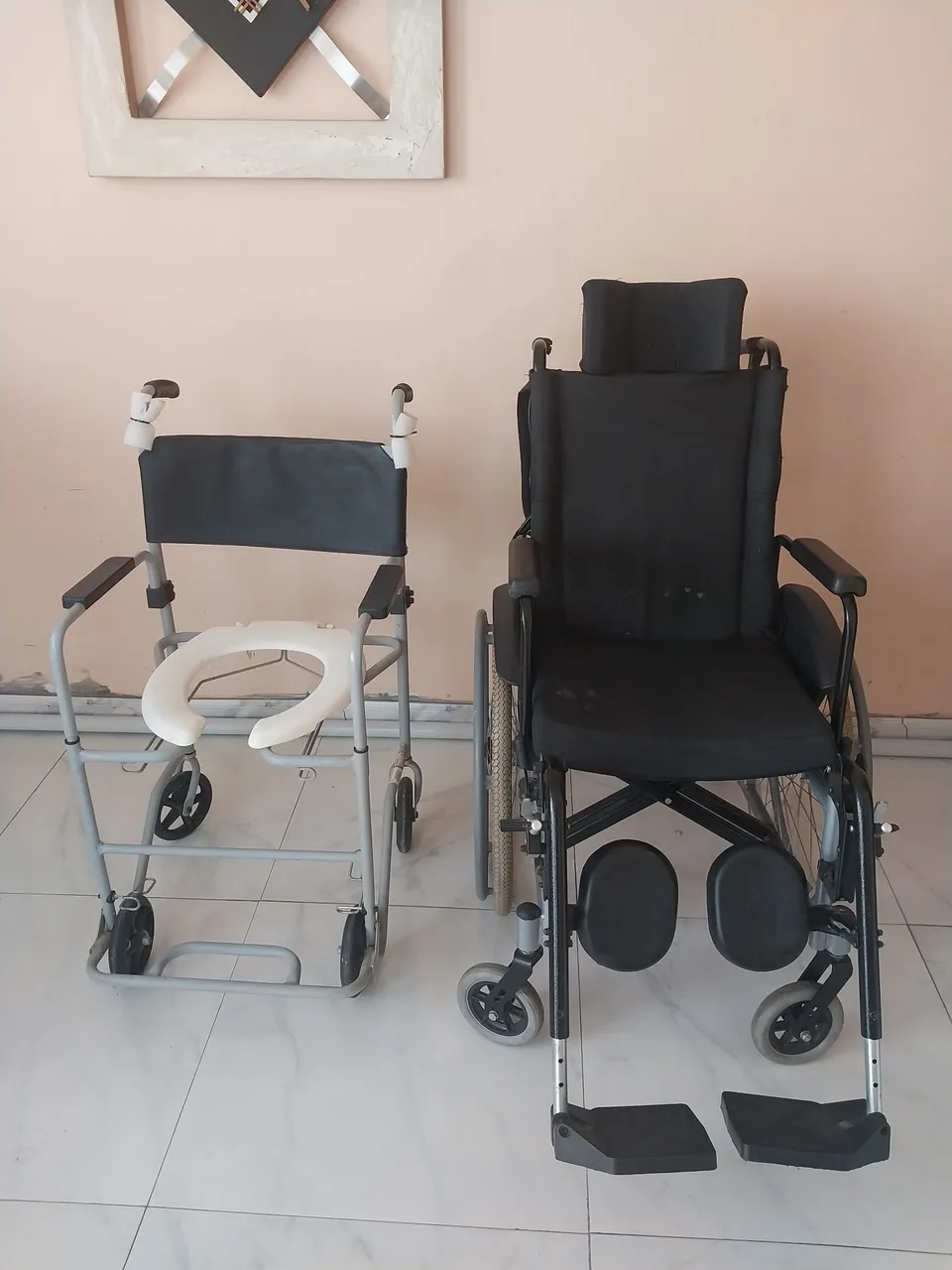 Cadeiras de rodas e banho