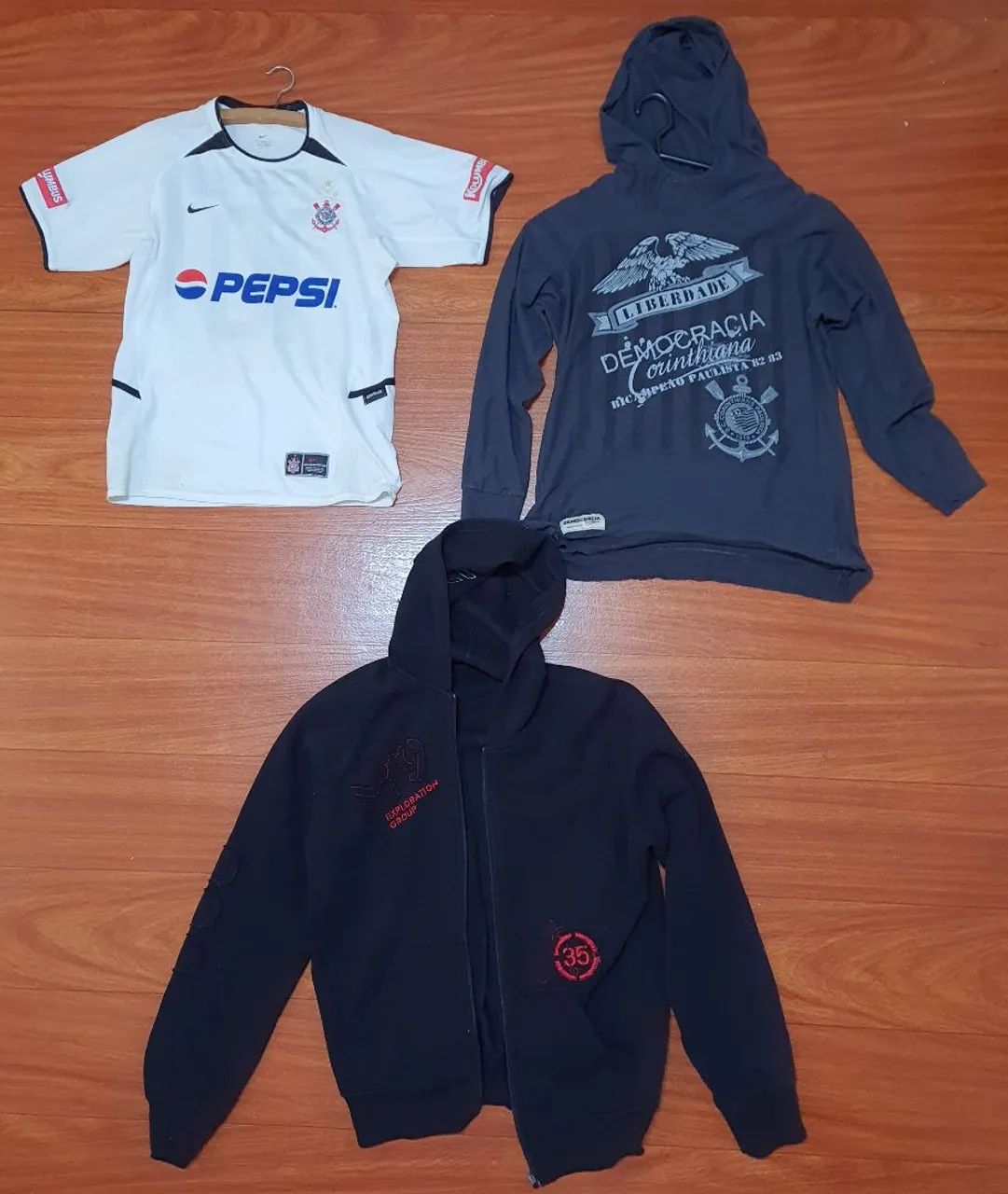 Lote camisetas originais Corinthians e mais itens - Foto 2