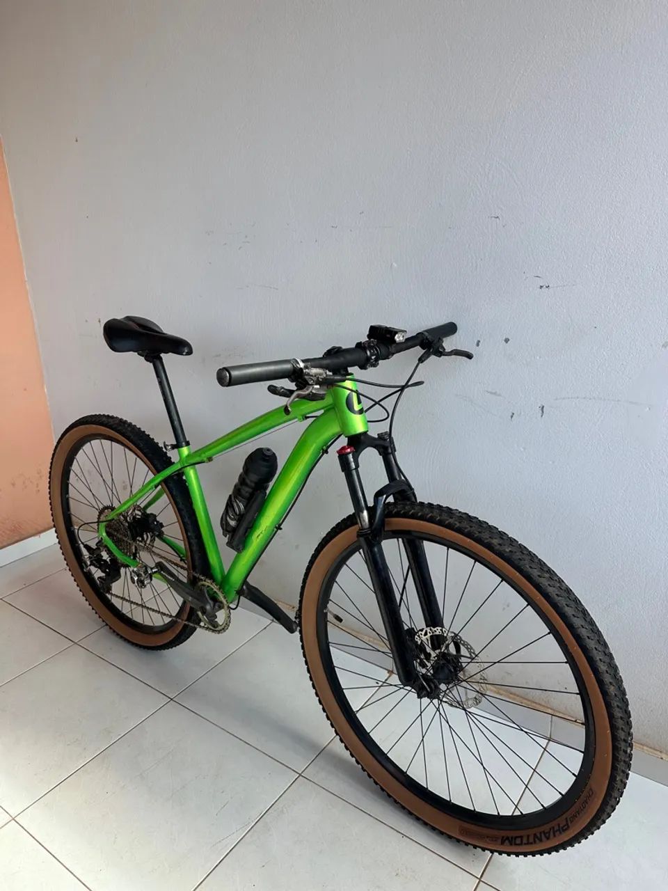 Bicicleta de montanha verde - Foto 3