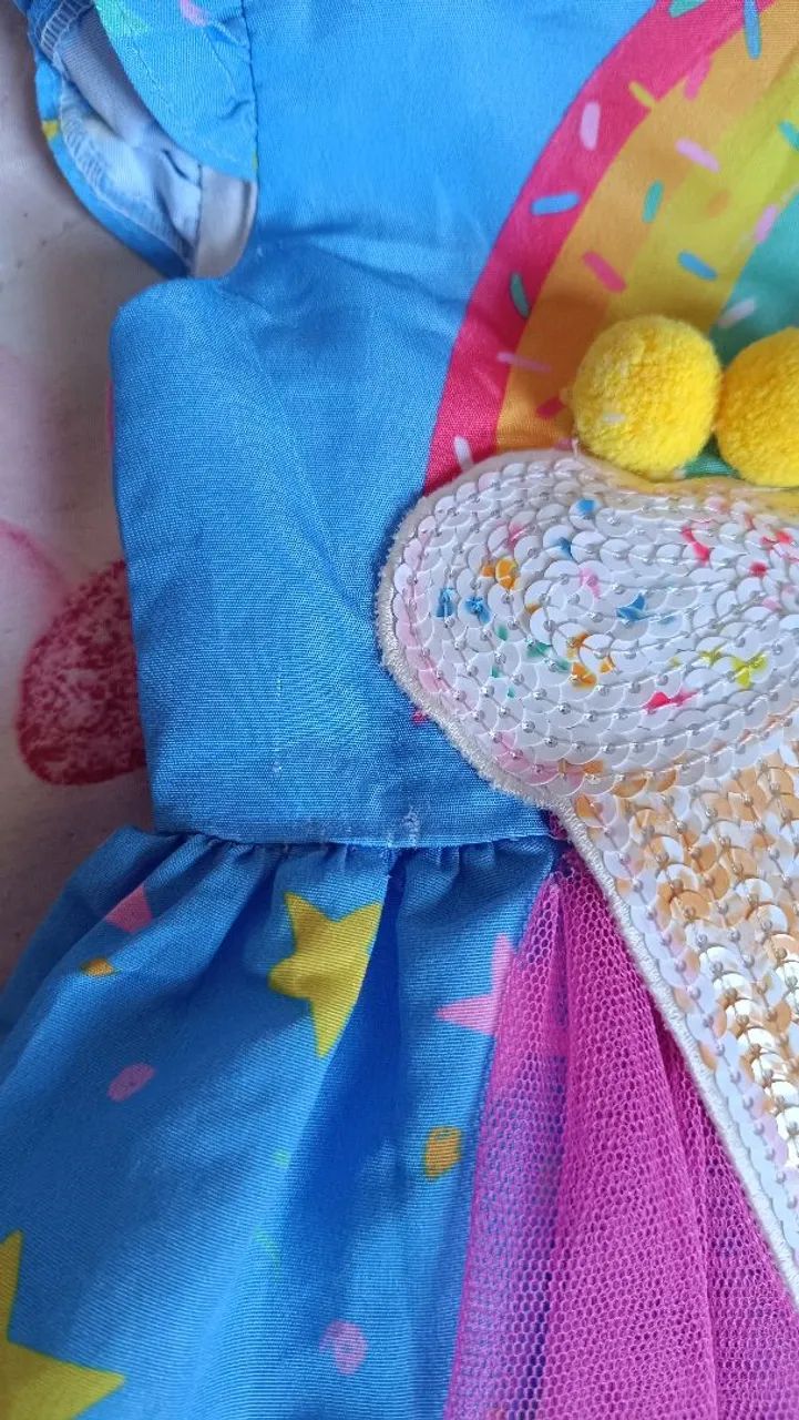 Vestido perfeito Mon Sucre Sorvete 1 ano - Foto 3