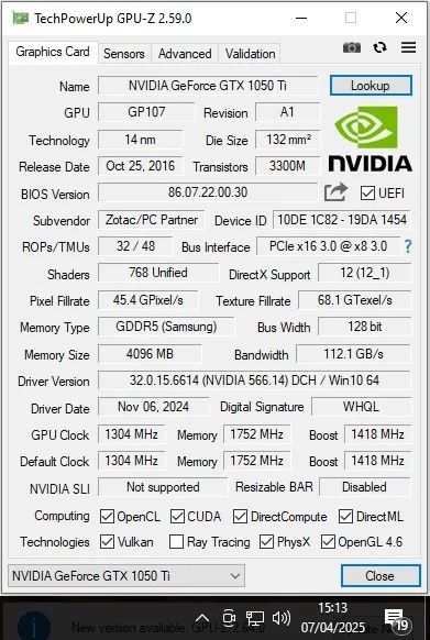 Placa de Video GTX 1050 Ti 4Gb Zotac - Aceito Troca - Entrego/Envio - Foto 6