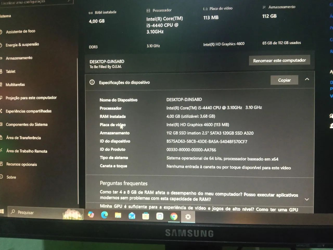 VENDO OU TROCO PC
