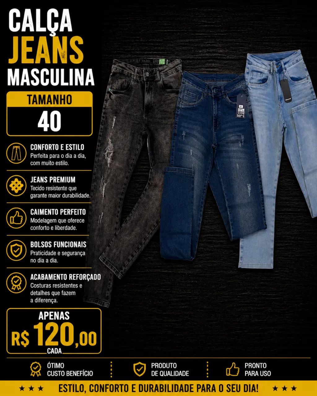 Calça Jeans - Foto 4